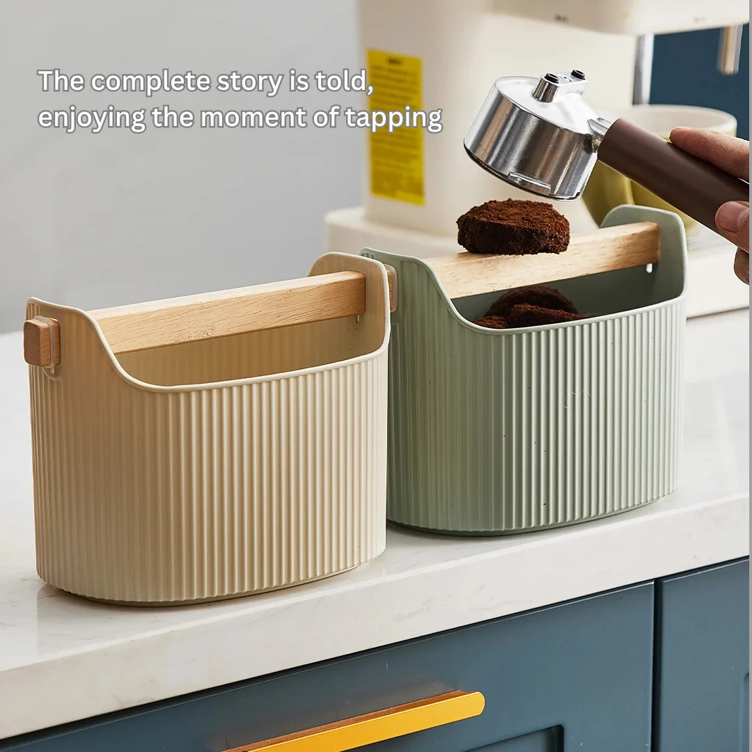 Kaffee Knock Box Große Kapazität Espresso Boden Container Pulver Abgeschrägte Rückstände Dump Eimer Barista Zubehör Maker Werkzeuge