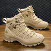 Sommer Mode Männer Stiefel Outdoor Leder Stiefel Atmungsaktive Kampf Stiefel Plus Größe 46, Wüste