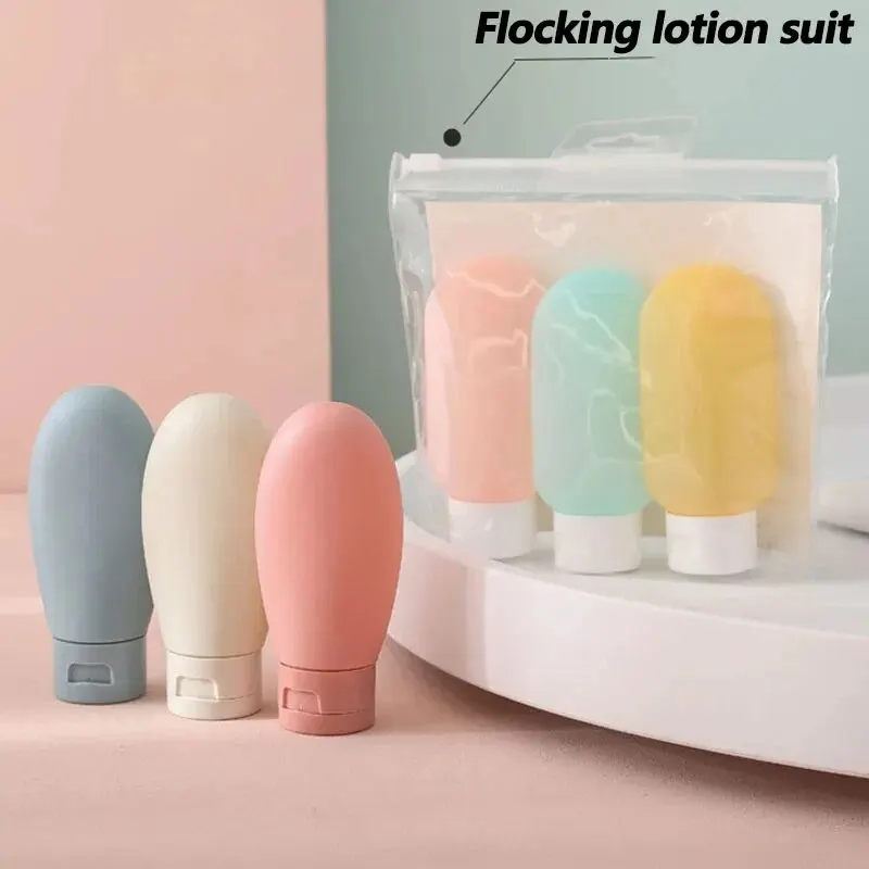 3 60 ml kosmetische Lotion nachfüllbare Flasche Tube Squeeze Flip-Top-Flaschen Shampoo Body Wash Reise leere Unterabfüllung Image