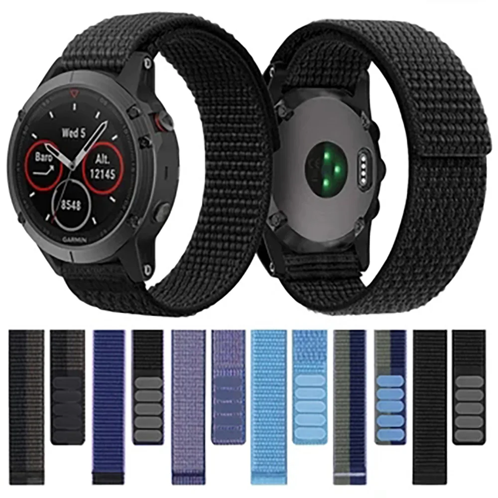 22 26 mm Nylon UltraFit Armband für Garmin Enduro 2 Fenix 7x 7 6X 6Pro 5X 5 935 945 Epix MK1 MK2i Schnellverschluss-Armband Image