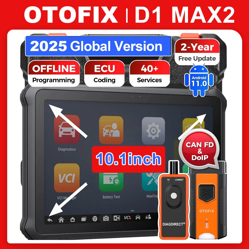 OTOFIX D1 Max2 Diagnosescanner Bidirektionales Bluetooth-Scan-Tool ECU-Codierung OBD2-Diagnosetools 2-Jahres-kostenloses Update D1 MAX Image