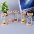 Holz Sanduhr 3 Minuten Sanduhr Sanduhr Zahnbürste Timer Kinder Geschenk Handwerk Sanduhr Sanduhr Timer