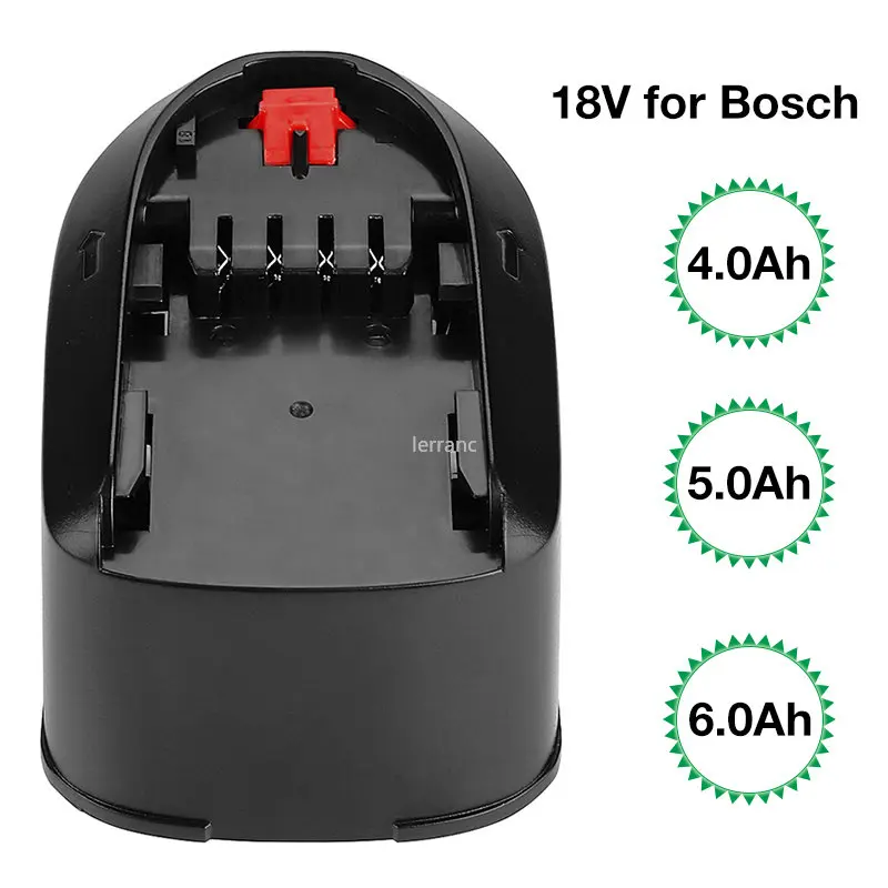 6,0 Ah Li-Ion Akku für Bosch 18V Typ C Power Werkzeuge AHS48LI, PSB 18 LI-2,PST 18 LI,PSR18LI-2 fit Ladegerät AL1810CV, AL1830CV Image