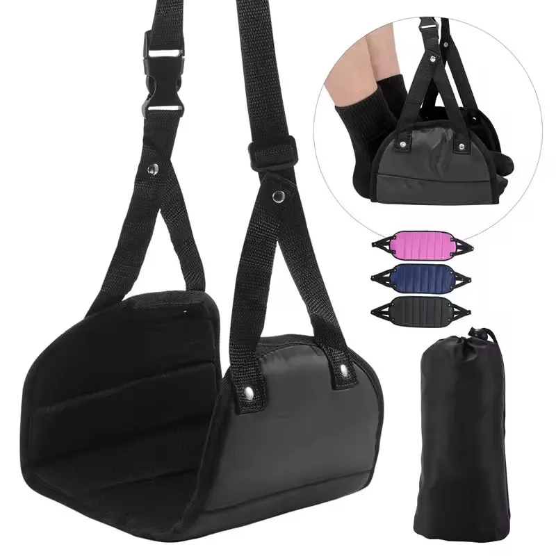 Auto Reise Hängematte aufgehängt verstellbare Bein Hängematte Büro Hängematte mit Flugzeug Fuß stütze Gartenmöbel Image