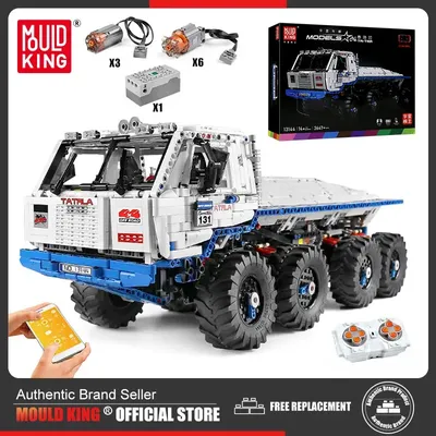 MOULD KING 13144 Technische Bausteine Arakawa Tow Off-road Truck 8x8 modell MOC Ziegel Kinder Image