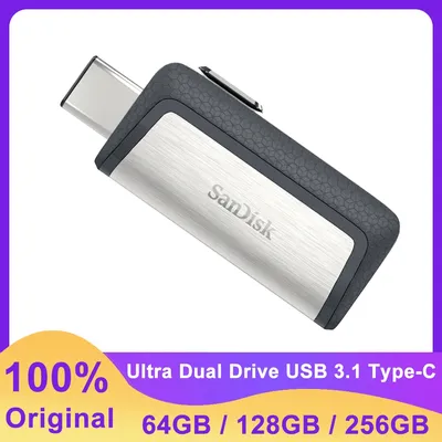 Sandisk Ultra Extreme Typ-C 256GB 128GB 64GB Dual-otg USB 3. 0 Flash-Laufwerk SDDDC2-Stift-Laufwerk USB-Stick Micro-USB-Flash-Typ c Image
