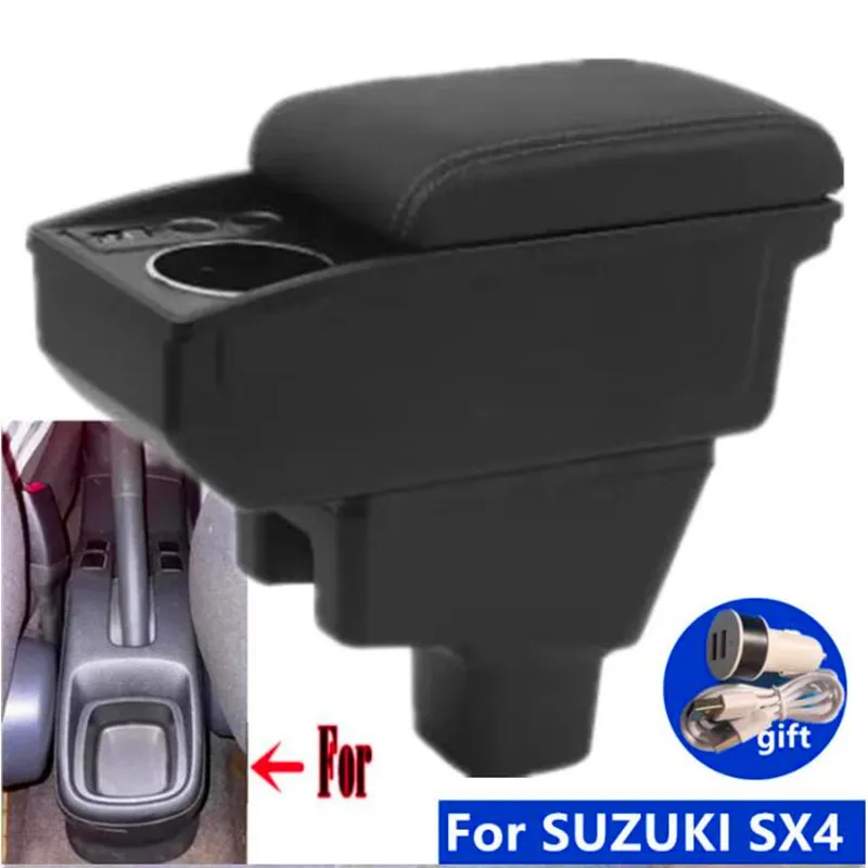 Für SUZUKI SX4 Armlehne box Für SUZUKI SX4 Auto Armlehne box Lagerung box Tasse halter Innen Gewidmet Auto Zubehör Image