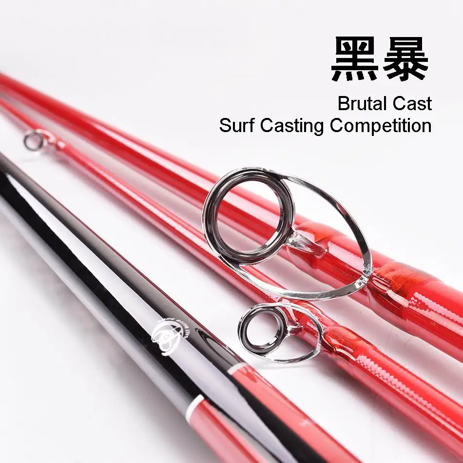 ZZ40 ZZ39 4,25 m MN KW oder CR Ring Karbon SurfCasting Surf Casting Wettbewerb Rod Tip-Butt Dia 2,0-22mm Köder 100-200g Image