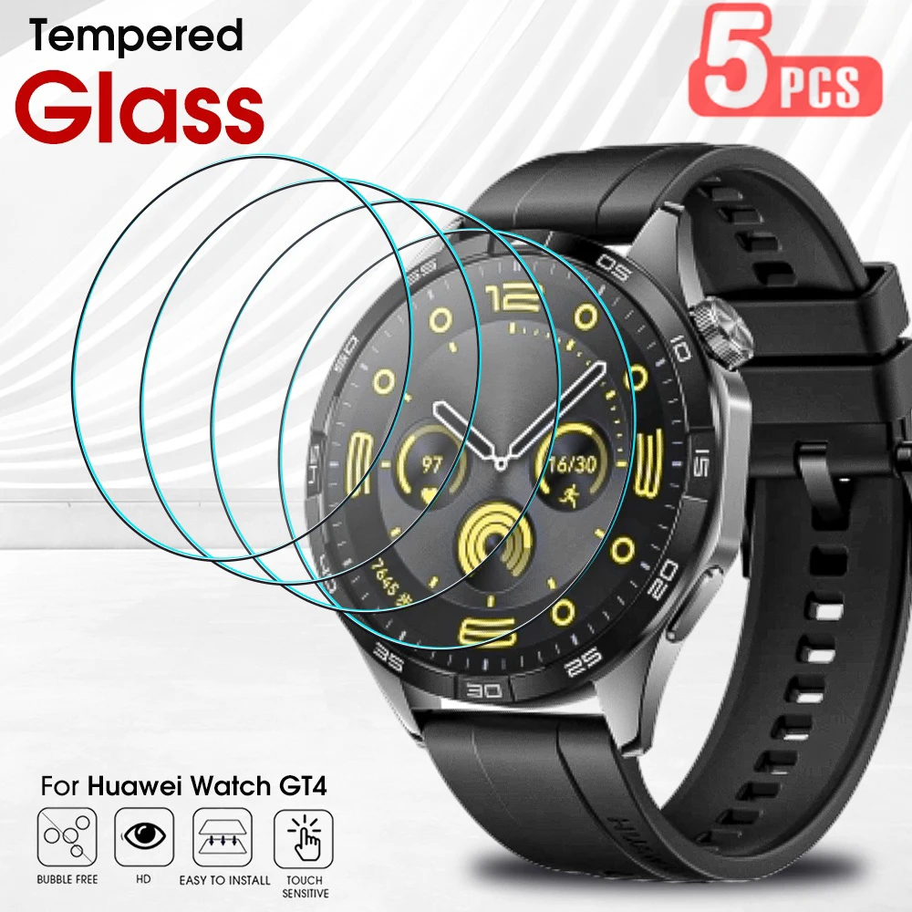 2.5d Displays chutz folie für Huawei Uhr GT4 41mm / 46mm Schutz aus gehärtetem Glas für Huawei Uhr GT 4 Anti-Kratz-Glas folie Image