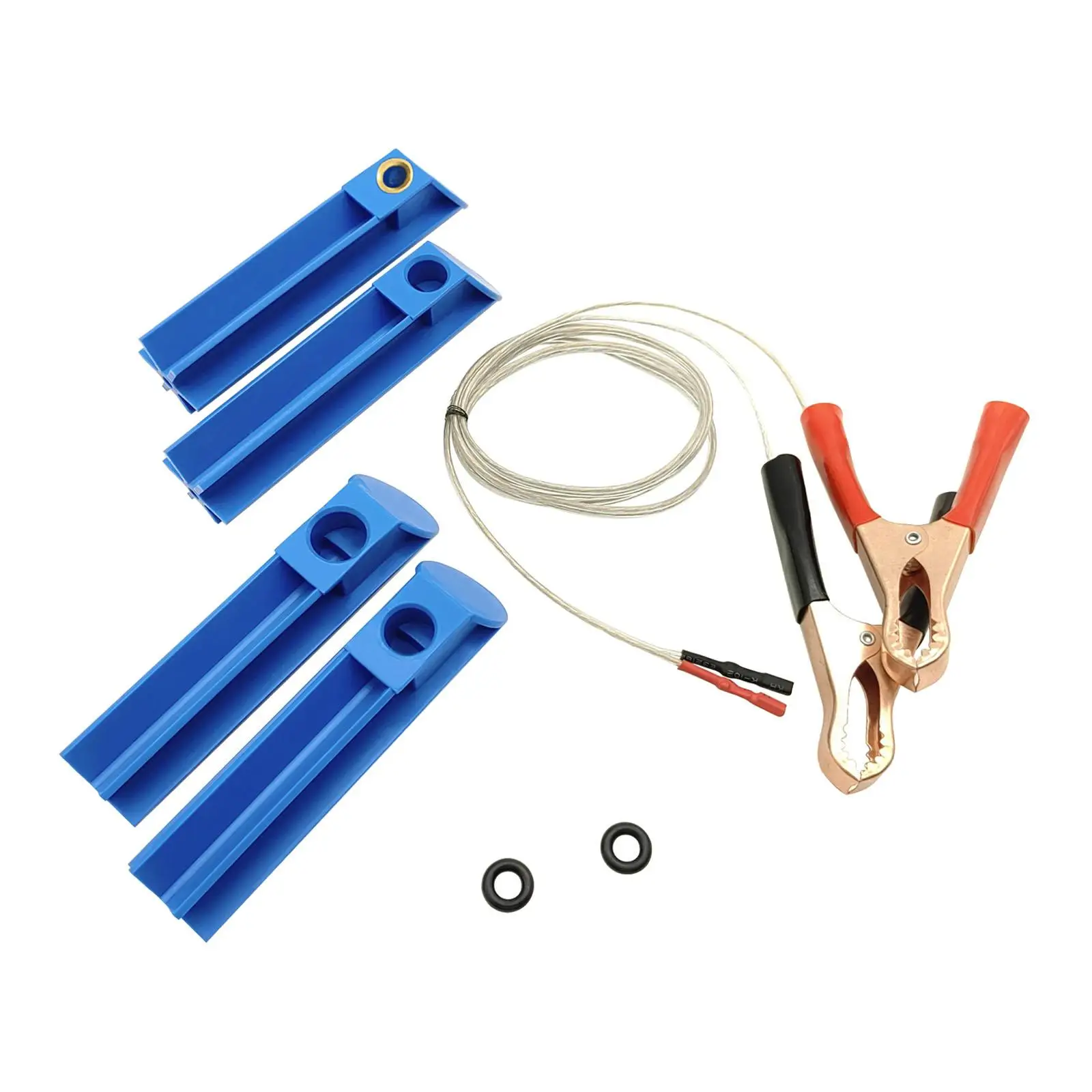 Einspritzventil-Reiniger-Set mit 40-Zoll-Testleitungen 4 Größen adapter kosten sparend Auto-Einspritz ventil adapter DIY-Reinigungs werkzeugs atz Image