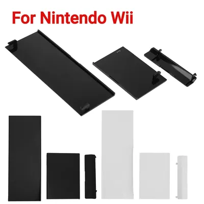 3 teile/satz ersatz tür slot abdeckung deckel kit für nintendo wii konsole digitale speicher karte Image