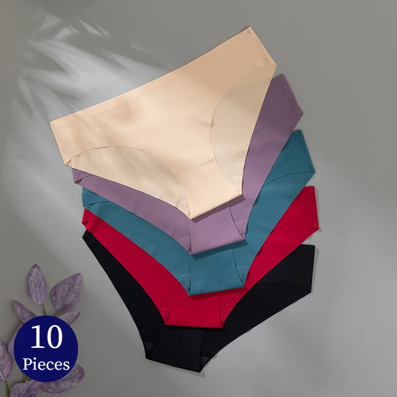Bzel 10 teile/satz Damen höschen nahtlose bequeme Unterwäsche Frau einfache Sport Slips atmungsaktive Dessous Hot Sale Unterhose Image
