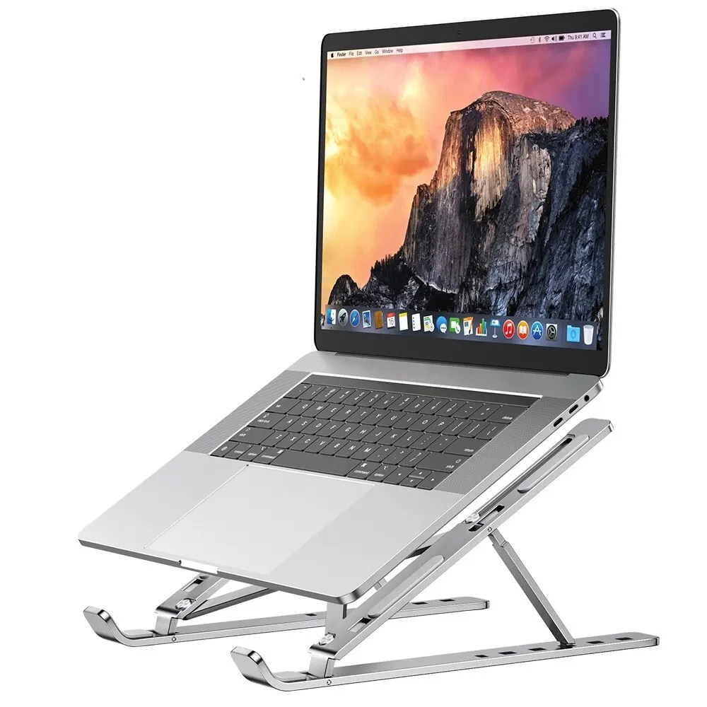 Tragbarer Laptopst änder Aluminium-Notebook-Unterstützung Computer halterung MacBook Air Pro Halter Zubehör faltbare Lap-Top-Basis für PC Image