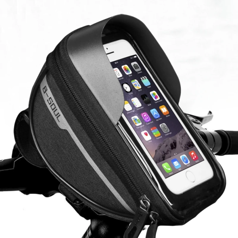 Fahrrad Tasche 1L Rahmen Vorne Oberrohr Fahrrad Tasche Lenker Mtb Touchscreen Radfahren Tasche Telefon Halter Fahrrad Zubehör Image