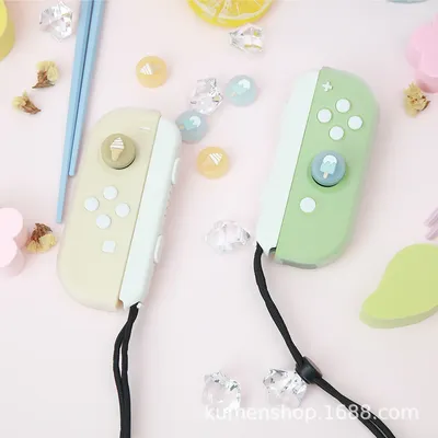 Controller Gehäuse Mit Tasten Ersatz Shell Mit Joystick Kappe Handgelenk Gurt für NS Schalter JoyCon Image
