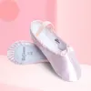Mädchen Satin Balletts chuhe rosa profession elle volle Sohle Ballett Tanz wohnungen Kinder Geburtstags feier Schuhe elastische Schnur Tanz pantoffeln
