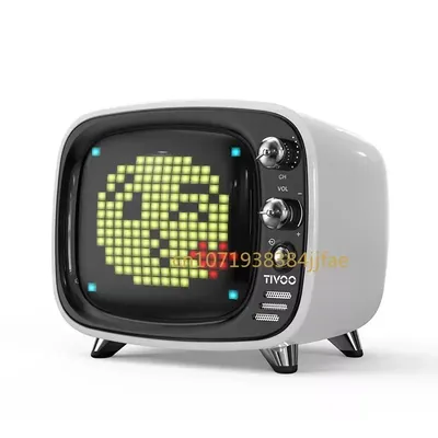Divoom tivoo dot ton bluetooth lautsprecher pixel retro kleine tv persönlichkeit Image