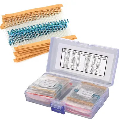 600 Stück Metallfilm-Widerstands kit sortiertes Kit 30 Werte Metall film widerstand Widerstand 1/4w Image