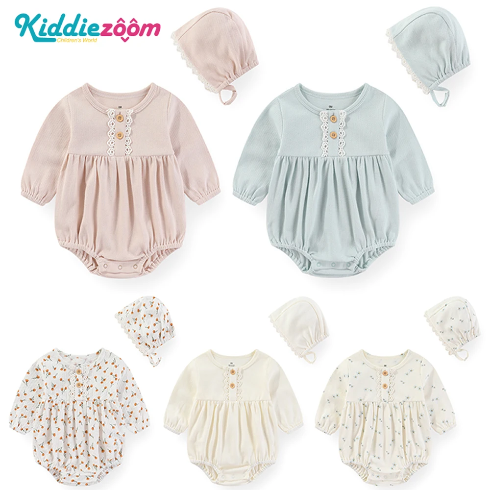Süße süße Langarm Baby Mädchen Bodysuit Stirnband 6-24 Monate niedlichen Neugeborenen Mädchen Kleidung Sets Image