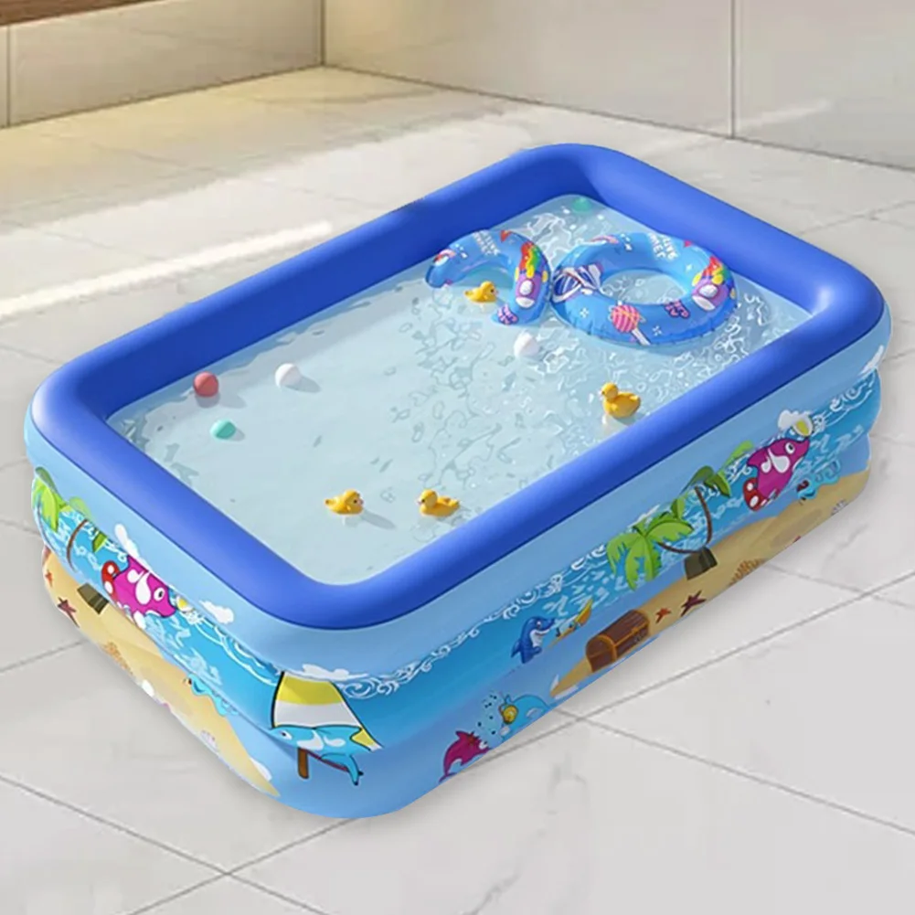 Aufblasbarer Pool Familien pools Erwachsene Kinder Schwimmbad Sommer Outdoor Indoor Kinder Baby Badewanne Wasser Party Spielzeug Image