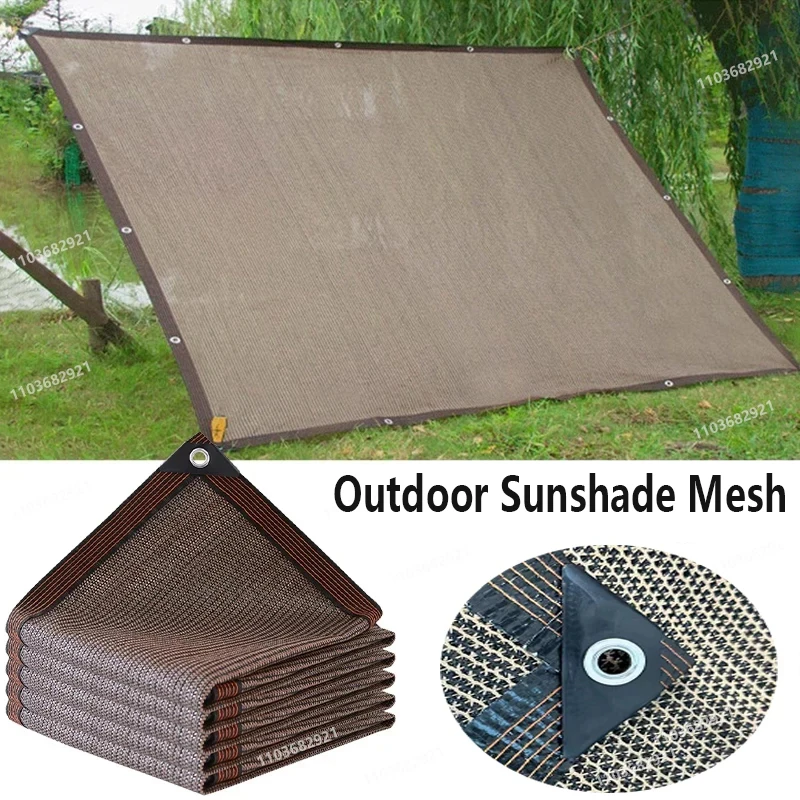 Beschattung hdpe beige Sonnenschutz Netz Garten Pflanze Schuppen Beschattung Segel UV-Schutz im Freien Pergola Sonnenschutz Schwimmbad Markise Image