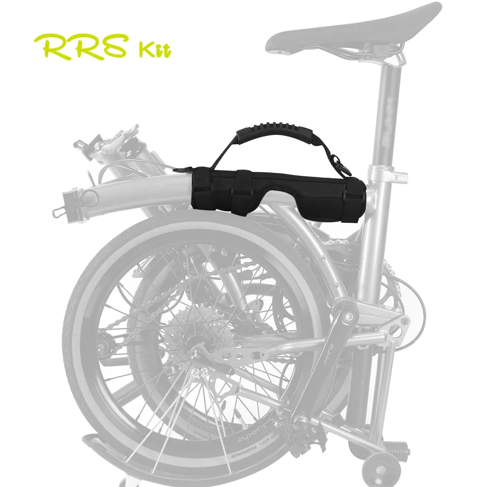 RRSKIT Klapp Fahrrad Träger Griff Hand Grip Für Brompton Radfahren Fahrrad Rahmen Tragen Schulter Gurt Fahrrad Zubehör Image