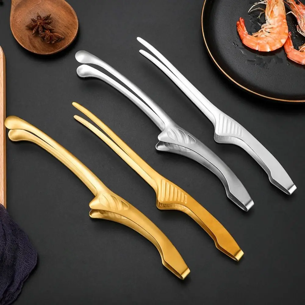 Edelstahl Grill zange Lebensmittel clip für Küche Camping Grill Buffet Küchen helfer Zubehör