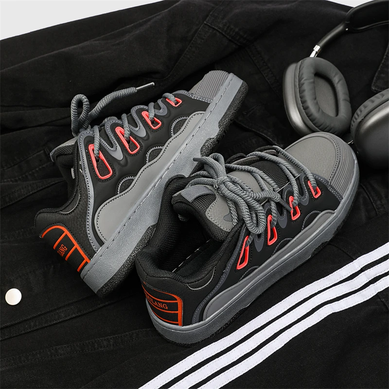 Skate Sneakers Herren New Man Skateboard Brotschuhe Retro National Trend Sportschuh Wind Board Damen Sneaker Y2k Image