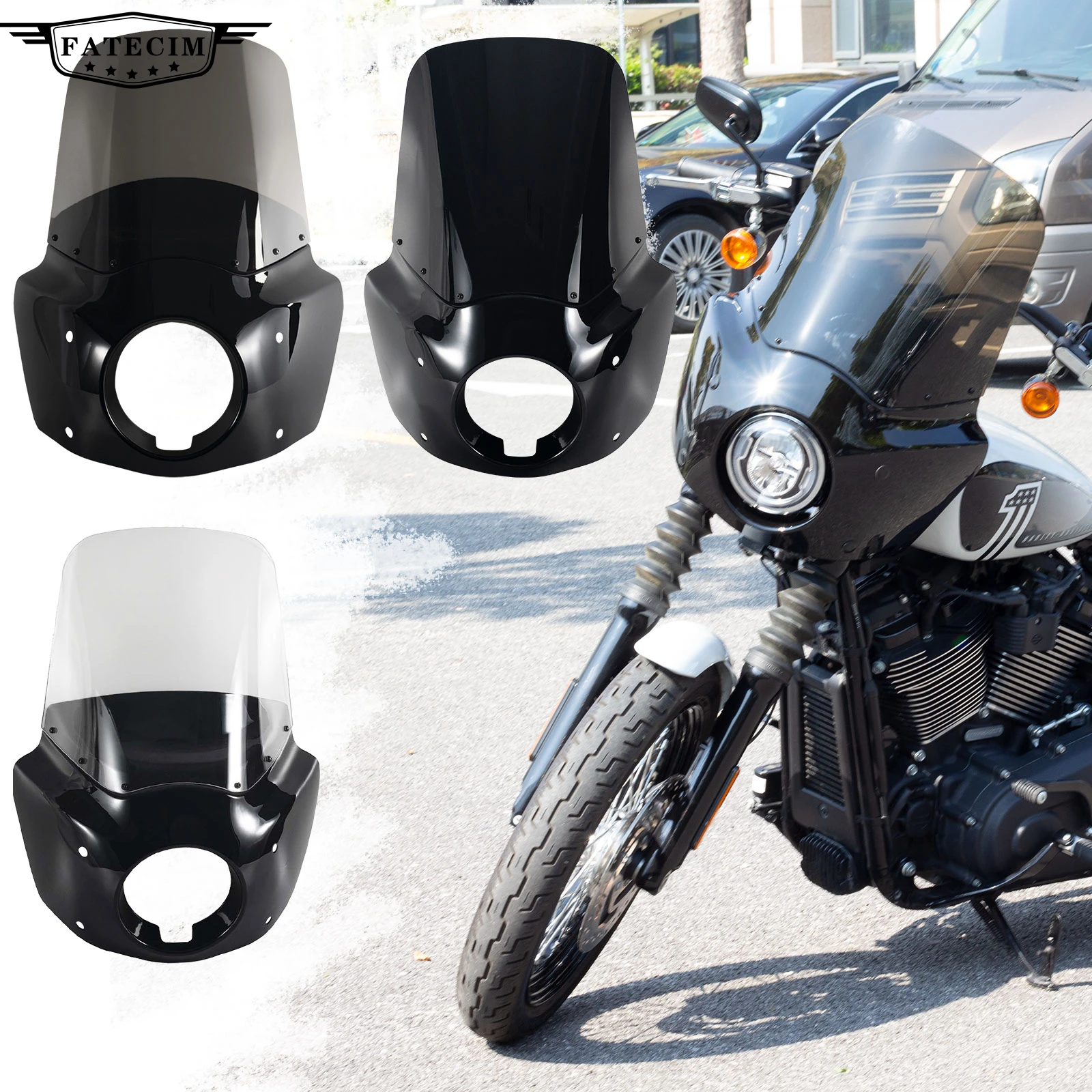 15 "Motorrad Front verkleidung für Road Warrior Verkleidung für Harley Dyna 06-17 Image