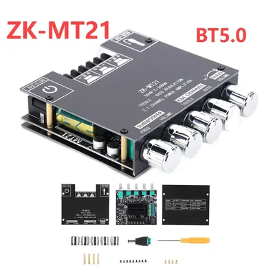 ZK-MT21 2x50w 2,1 w 5,0 Kanal BT5.0 Aux Digital Power Subwoofer Verstärker platine Audio Stereo Image