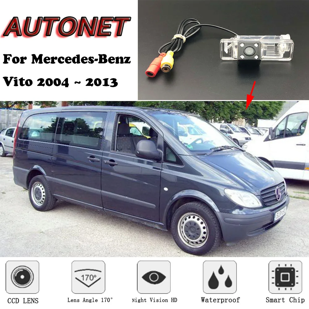 AUTONET Backup Rückansicht kamera Für Mercedes-Benz Vito 2004 2005 2006 2007 2008 2009 2010 ~ 2013 Nacht vision/lizenz platte kamera Image
