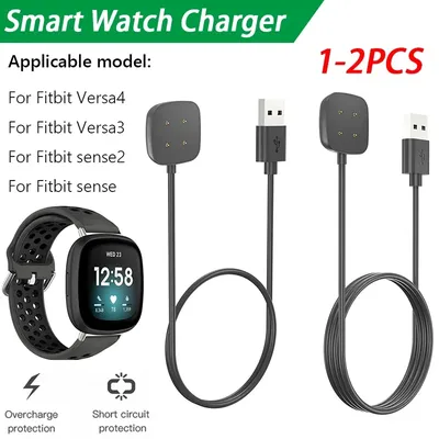 Ladegerät für Fitbit Versa 3 & 4/ Sense 1 & 2 Ladekabel Ersatz magnetisches USB-Kabel Dock Adapter