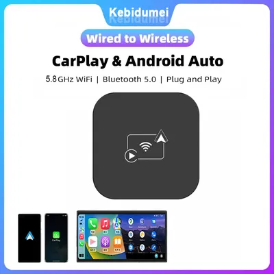 Kebidumei smart carplay mini ai box drahtloser android auto adapter für toyota mazda nissan camry Image