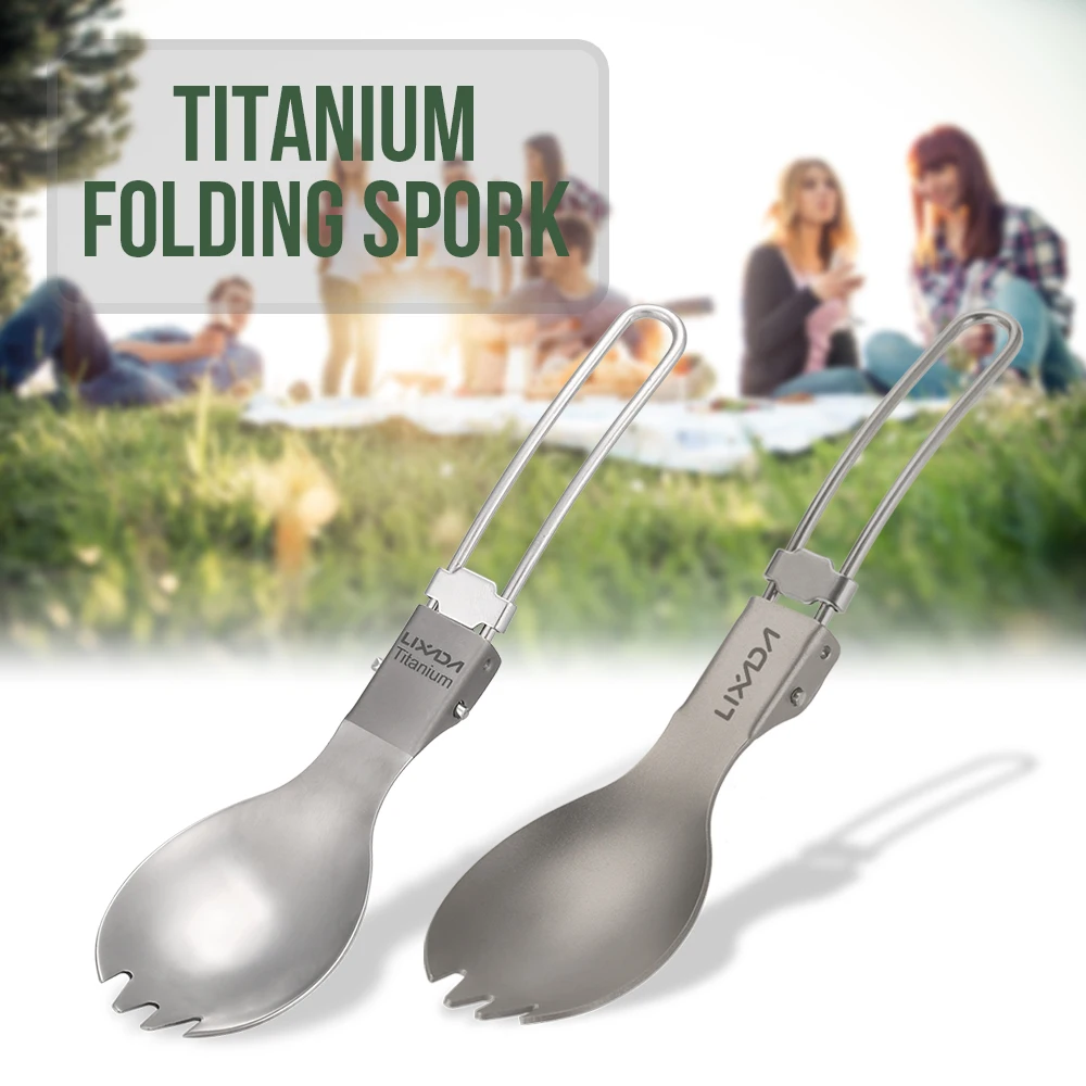 Titan Falt spork leichtes Outdoor-Abendessen Spork Besteck für Reisen Camping Rucksack Picknick Wandern Kochen Image