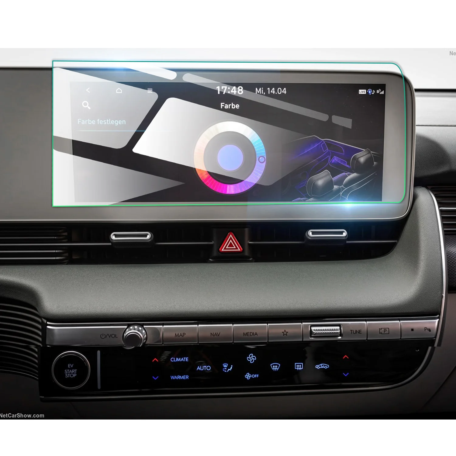 RUIYA für Hyundai Ioniq 5 2021-2023 2024 12-Zoll Auto-Navigationsbildschirm-Schutzfolie Ioniq 5 2024 Auto Hyundai Ioniq 5 Zubehör Image