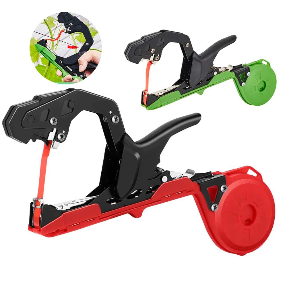 Tragbare Garten pflanze Zweig Binde maschine Pflanzen Zweige Hand binde werkzeug Heim pflanzen Band werkzeug Binde maschine Image