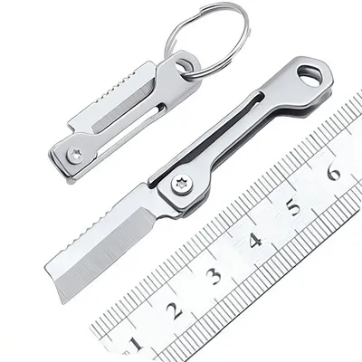 Stainless steel mini multifunctional outdoor knife Open box express knife portable pocket folding