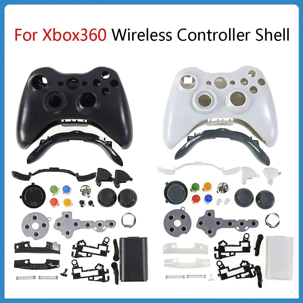Gaming Wireless Controller Case Faceplate Cover Repair Full Housing Shell Durable Gamepad Housing Shell for Xbox 360