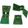 Clips Rete 3,5 cm Verde, Scatola da 500 Clips, Clips per Il Fissaggio di reti tessute frangivista e