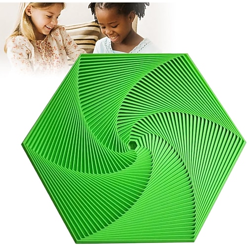 Fraktale Fidget Sechseck, 3D gedrucktes sechseckiges Spielzeug, 3D gedrucktes Fidget, Infinity Würfel Fidget Spielzeug, geometrisches Fidget Spielzeug, Sechseck Spiral Fidget Spielzeug, Stress und Angst Fidget Spielzeug Image