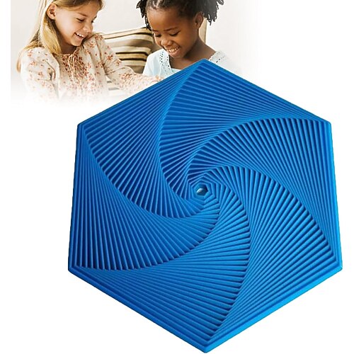 Fraktale Fidget Sechseck, 3D gedrucktes sechseckiges Spielzeug, 3D gedrucktes Fidget, Infinity Würfel Fidget Spielzeug, geometrisches Fidget Spielzeug, Sechseck Spiral Fidget Spielzeug, Stress und Angst Fidget Spielzeug