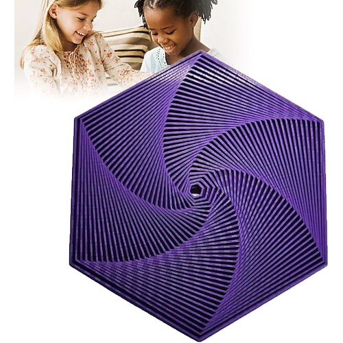 Fraktale Fidget Sechseck, 3D gedrucktes sechseckiges Spielzeug, 3D gedrucktes Fidget, Infinity Würfel Fidget Spielzeug, geometrisches Fidget Spielzeug, Sechseck Spiral Fidget Spielzeug, Stress und Angst Fidget Spielzeug