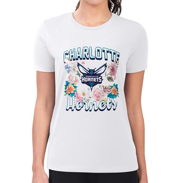 womens-g-iii-4her-by-carl-banks-white-charlotte-hornets-flowers-team-logo-graphic-fitted-t-shirt/