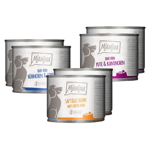 6x200g MjAMjAM Adult Hund Mix I (3 Sorten) Hundefutter nass