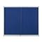 Bi-Office Schaukasten Exhibit Innenbereich Blau Filz Pinnwand 92.6x66.1cm