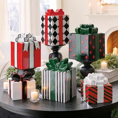 Christmas Luxe Designer Presents - Polka Dots - Grandin Road