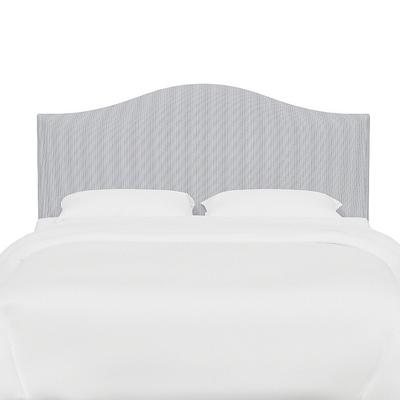 Vanessa Headboard - Arched, Arched/Pinstripe Navy, King - Grandin Road