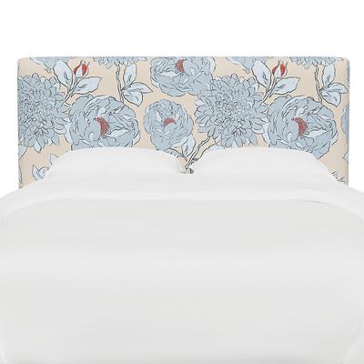 Vanessa Headboard - Rectangular, Rectangular/Alora Icy Blue, Queen - Grandin Road