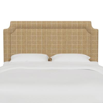 Vanessa Headboard - Clipped, Clipped/Windowpane Sandstone, Queen - Grandin Road