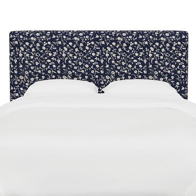 Vanessa Headboard - Rectangular, Rectangular/Robina Floral Navy, Queen - Grandin Road